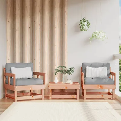 Produktbild von [Home] Gartenstühle mit Kissen 2 Stk. Massivholz Douglasie , Neue Mode 2024 im häuslichen Leben