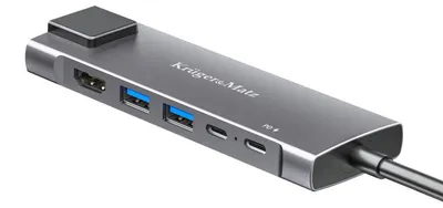 Immagine prodotto di Kruger&Matz KM0391 Adattatore da USB-C a HDMI/2x USB 3.0/2x USB-C/RJ45
