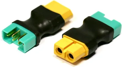 Produktbild von YUNIQUE GREEN-CLEAN-POWER 2x MPX Multiplex 6 Pin auf XT60 Adapter MPX Stecker XT60 Buchse bis 60A für LiPo Akku RC Auto Flugzeug Boot Modellbau