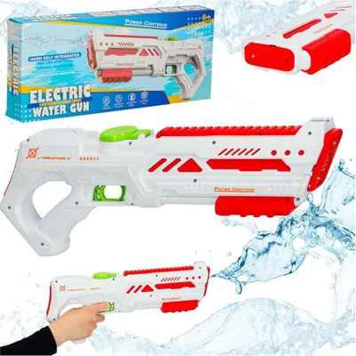 Zdjęcie produktu dla Pistolet karabin na wodę elektryczny mocny profesjonalny broń wodna dla dzieci biały