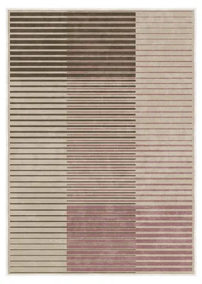 Image de Tapis Moquette en polyester rose 90 x 90 cm antidérapant poils 5 mm
