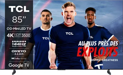 Produktbild von TCL 85C89B, 2,16 m (85"), 3840 x 2160 Pixel, QLED Pro, Smart-TV, WLAN, Metallisch, Titan