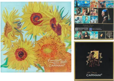 Produktbild von Glasuntersetzer - V. van Gogh, Sonnenblumen (CARMANI)