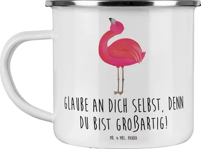 Produktbild von Mr. & Mrs. Panda Teetasse Selbstvertrauen stärken - Weiß - Geschenk, Motivationsschub, Zuversicht, Pott, Teebecher, du bist großartig, ermutigend, Inspiration, Motivation