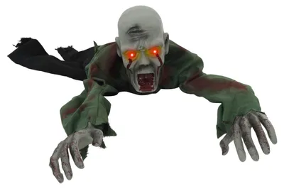 Produktbild von vidaXL Halloween krabbelnder Zombie SPOOKA Grün 110 x 50 x 21 cm