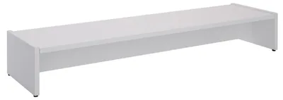 Produktbild von Monitorständer ZOOM, Weiß – Bildschirmerhöhung 100cm für 2 Monitore, ergonomischer Schreibtischaufsatz, Organizer für Schreibtisch