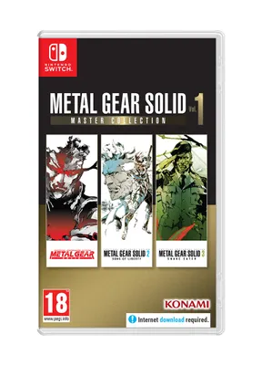 A product shot of the Nintendo Switch game Metal Gear Solid Master Collection Volume 1.
