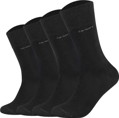 Produktbild von Camano Uni-Socken 4 Paar schwarz 47 - 49