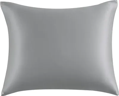 Zdjęcie produktu dla Jedwabna poszewka na poduszkę 50x70 cm - szara, 100% jedwab morwowy,