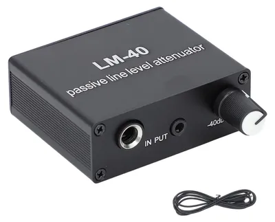Zdjęcie produktu dla Pasywny tłumik dźwięku – 40 dB – 15 dB, regulacja głośności z kablem wyjściowym 3,5 mm