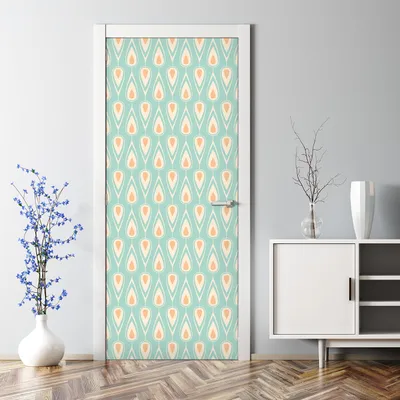 Produktbild von Dekorative Türposter selbstklebend Klebefolie Wandaufkleber Türaufkleber Geometrisches Gold 70 x 200 cm