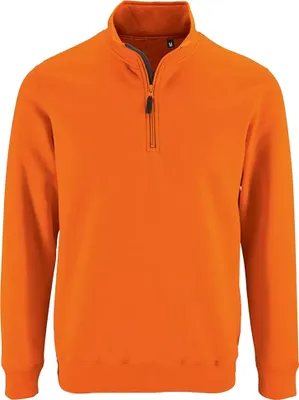 Produktbild von SOLS Herren Stan Kontrast Zip Sweatshirt PC3172 (M) (Orange)