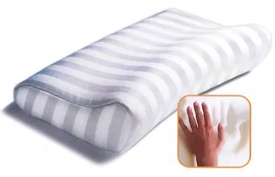 Produktbild von SISSEL Nackenkissen Soft Deluxe, 63 x 33 cm, Rechteckig, Grau, Weiß, Baumwolle, Polyester, 50% polyester, 40 °C