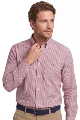 Produktbild von Gant Regular-Fit Casual-Hemd rot gestreift