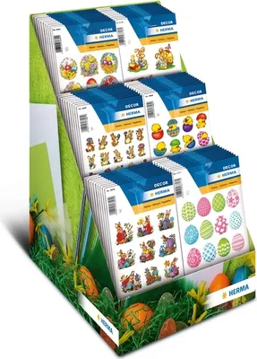 Produktbild von HERMA 3047 Display Sticker DECOR Ostern 2013 Papier 60 Pack.