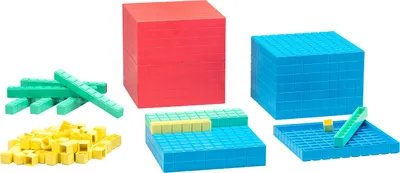 Produktbild von Dienes Dezimalrechensatz - 121 Teile aus RE-Plastic° - im Karton