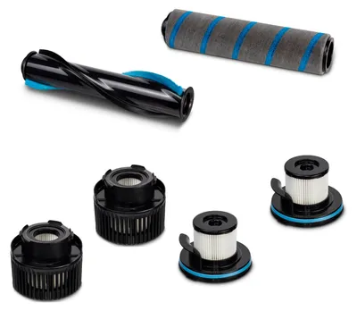 Produktbild von MEDION Zubehör Ersatz für Akku Stabstaubsauger P350 W & P400 W (1x Standardbürste 1x Hartbodenbürste, 2x Außenfilter, 2x Innenfilter)