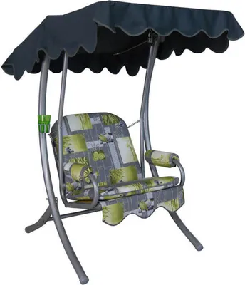 Produktbild von Hollywoodschaukel 1-Sitzer Bambus grau
