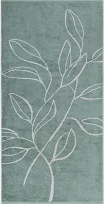 Immagine prodotto di Asciugamano - 50 x 100 cm - Blu - Grigio chiaro - Cotone - Motivo a meandro