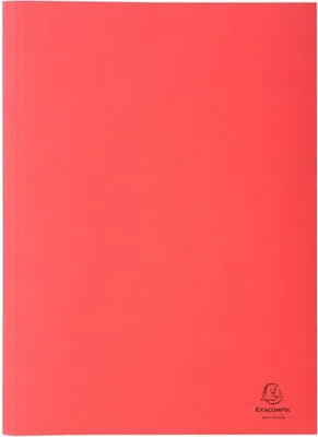Produktbild von Exacompta 389003B, Ordner, rot, A4, aus Recyclingkarton, 250g, mit gerilltem Rücken