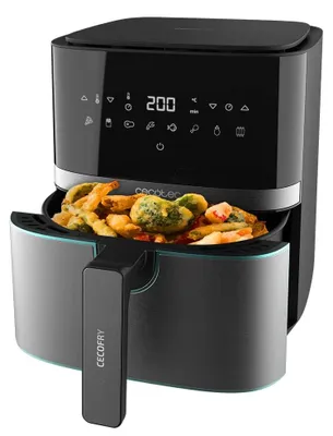 Immagine prodotto di Friggitrice ad aria calda - Cottura senza olio - 5,5 l - 1700 W - Acciaio inossidabile