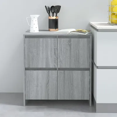 Immagine prodotto di vidaXL Credenza Grigio Sonoma 70x41x75 cm Materiale a base di legno