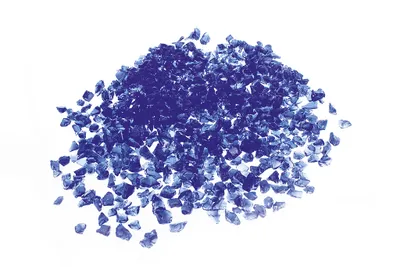 Productafbeelding van Glasgruis, blauw-violet, 5-10 mm, glas, blauw, 20 kg zak, geschikt voor tuin en borders