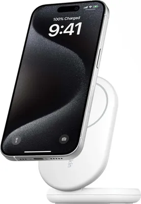 Immagine prodotto di Cuffie Belkin BoostCharge, per smartphone, bianco, USB, ricarica wireless, ricarica rapida, interno