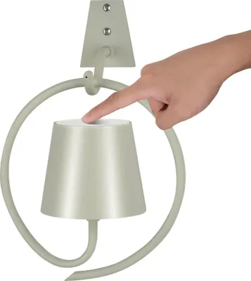 Immagine prodotto di Applique LED senza fili 3 colori di luce IP54 5200 mAh Grigio