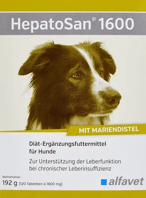 Productafbeelding van HEPATOSAN 1600, voedingssupplement voor honden/katten, 120 tabletten