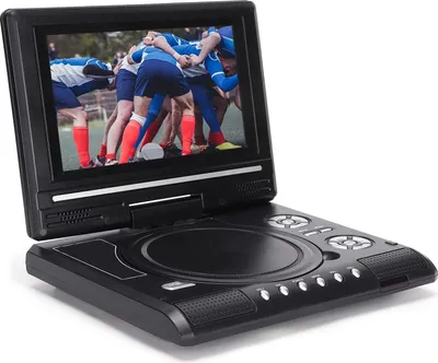 Produktbild von Tragbarer 7,8-Zoll-DVD-Player, hochauflösende TV-Funktion, integrierter Kartenleser, schwenkbarer Bildschirm, mobiler DVD-Player für unterwegs