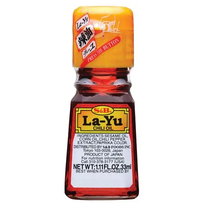 Produktbild von La-Yu Chiliöl 33ml (Sesamöl mit Chili), S&B