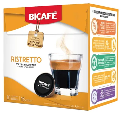 Zdjęcie produktu dla BICAFE Ristretto kapsułki do Dolce Gusto - 16 kapsułek