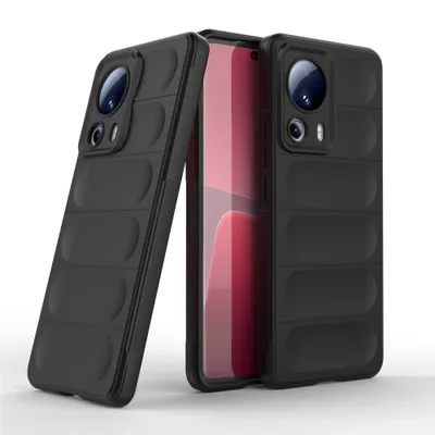Produktbild von Hülle für Xiaomi Handyhülle Outdoor Case Handy Tasche Silikon Back Cover Bumper Schwarz 13 Lite