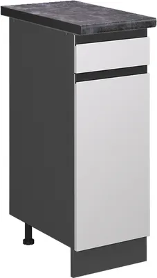 Obrázek produktu pro Spodní skříňka kuchyňské linky Vicco R-Line Bílá 30 cm , PD Antracit, Model 45401