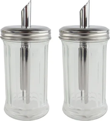 Produktbild von OTIX Zuckerstreuer Zuckerbehälter 2 Stück Glas 300 ml 18 cm