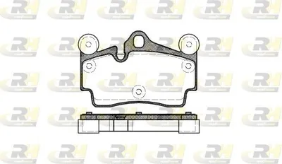 Produktbild von ROADHOUSE Bremsbeläge Satz Hinten Bremsklötze für VW Touareg (7LA, 7L6, 7L7) 2996.00