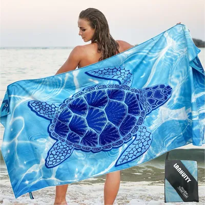 Produktbild von Strandtuch Mikrofaser 180x80cm Sandfrei Schnelltrocknend für Sport & Reise