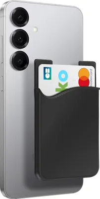 Obrázok produktu pre Samolepiaci držiak na karty, univerzálny držiak na smartfóny/tablety - čierny