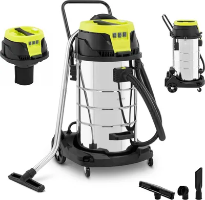 Zdjęcie produktu dla Odkurzacz Przemysłowy Do Czyszczenia Na Sucho I Mokro 3000 W 100 L