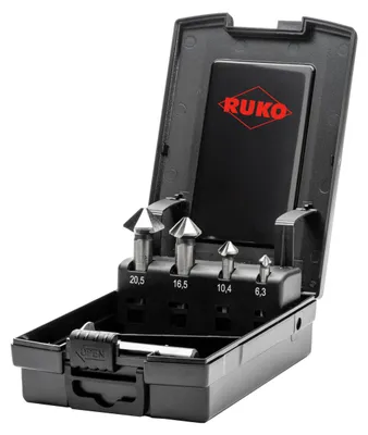 Produktbild von RUKO ULTIMATECUT Kegelsenker-Satz (DIN 335) Form C 90° HSS - 5-tlg.