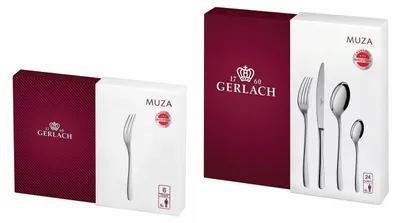 Produktbild von Besteckset Gerlach Muza 30-teilig Edelstahl für 6 Personen