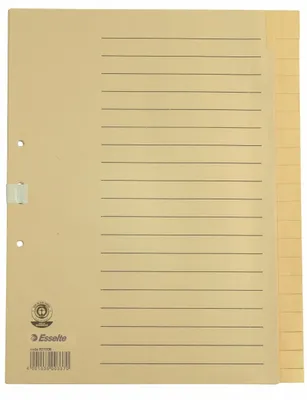 Produktbild von Register A4+ A-Z Papier chamois Packung mit 25 Stück