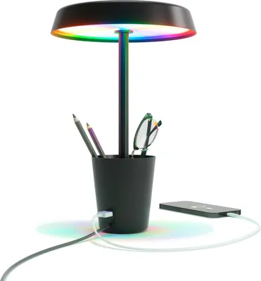 Zdjęcie produktu dla Nanoleaf SQUB0300-1CUP, Inteligentna lampa stołowa, Wi-Fi, Czarny, Wi-Fi 6E (802.11ax), 16000000 kol., 2700 K