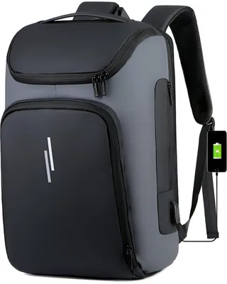 Productafbeelding van CarryQuest® - Rugzak - waterdicht - 36-55 liter - geschikt voor een 15-inch laptop - zwart/grijs