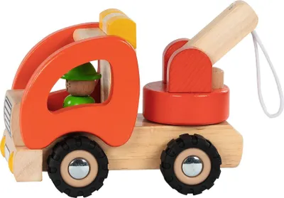 Produktbild von Goki 55965, Krangerät, 2 Jahr(e), Gummi, Holz, Schwarz, Rot, Holz, Gelb
