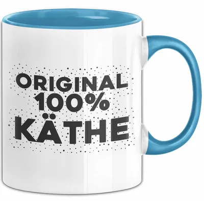 Produktbild von Kaethe Tasse Original 100% Kaethe Geschenk (Blau)