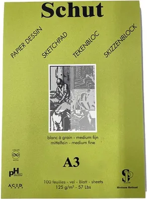 Obrázok produktu pre Clairefontaine SCH11803C, Viacfarebný, A3 (297 x 420 mm), 125 g/m², 100 listy