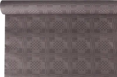 Produktbild von Papiertischtuch mit Damastprägung 6 m x 1,2 m grau