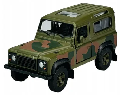 Image de Welly Land Rover Defender Militaire Modèle Métal 1:34